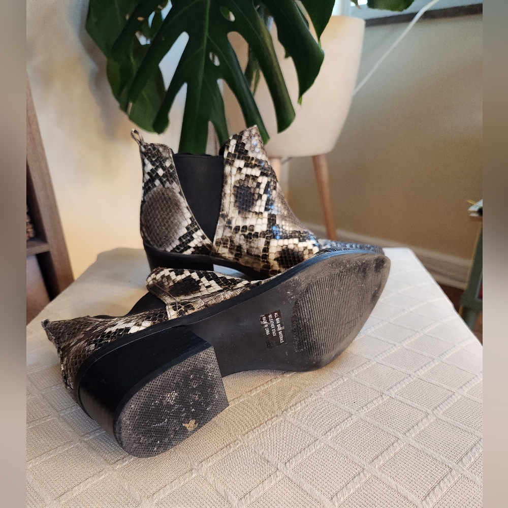 Snakeskin Ankle Boots - Picture 4 of 6